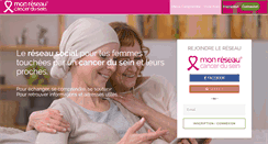Desktop Screenshot of monreseau-cancerdusein.com